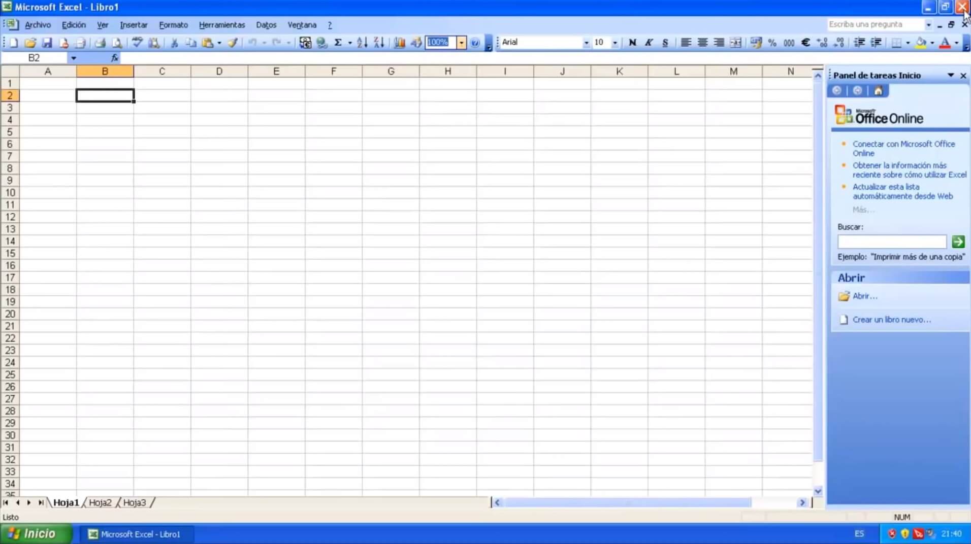 Microsoft Office 2003 En Español - Captura de pantalla